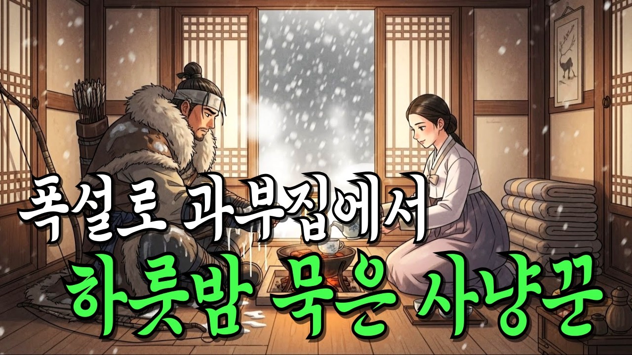 폭설로 과부집에서 신세진 하룻밤, 과부의 정체를 알고 깜짝 놀란 이유