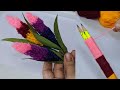Amazing Hand Embroidery flower design trick with pencil.Very Easy Hand Embroidery flower design idea