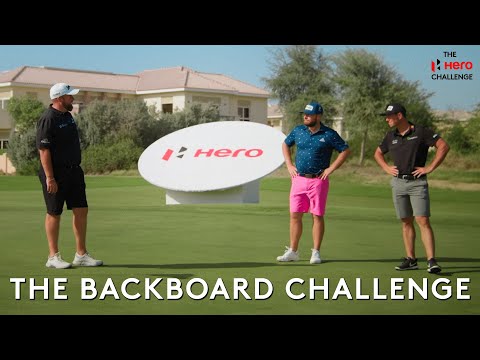 Pros try and make a hole-in-one off a backboard | hero challenge