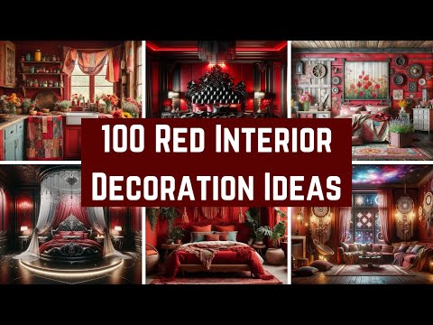 100 Red Interior Design Ideas For 2024