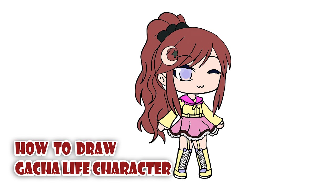 How to Draw Gacha Life Character | Step by step easy Tutorial - YouTube