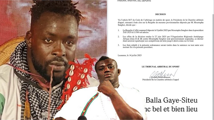 Urgent: Excellent news for Siteu! Finally his fight against Balla Gaye 2…-