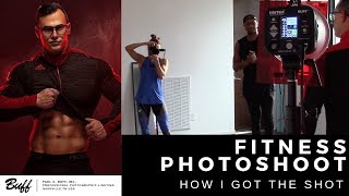 Fitness Photoshoot Behind the Scenes with Studio Lighting and Gels