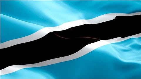 Botswanian flag video waving in wind. Realistic Gaborone Flag background. Botswana flag Full HD