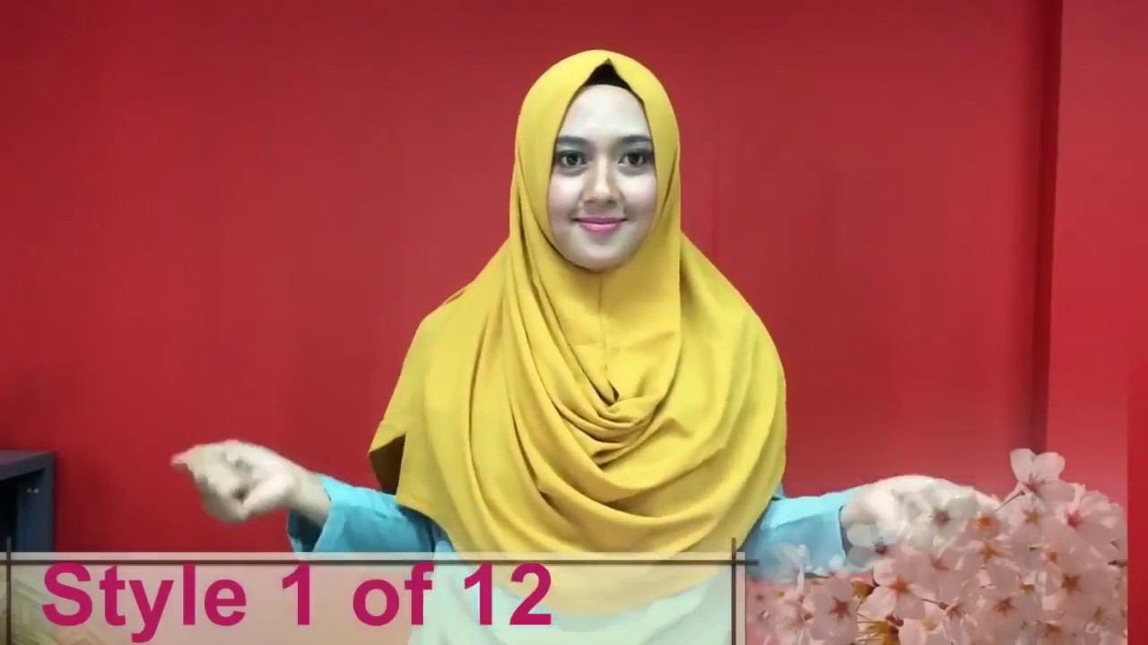 1 Hijab Bisa Jadi 12 Model Tanpa Pentul Peniti Tutorial