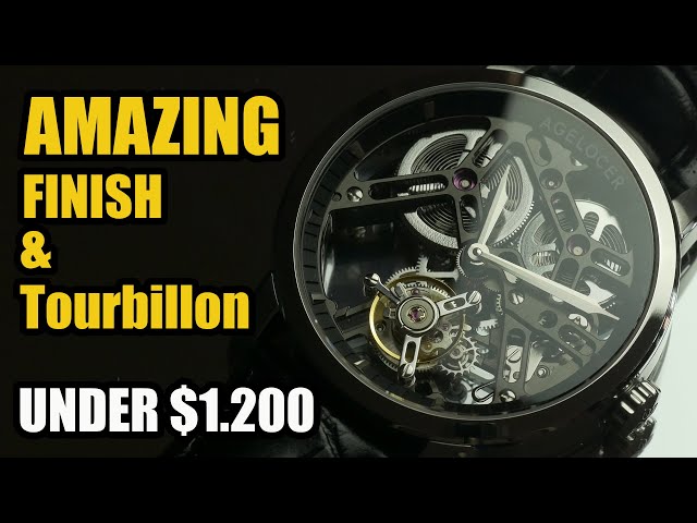 The BEST FINISHED Tourbillon watch for the price!! Agelocer Flying  Tourbillon 