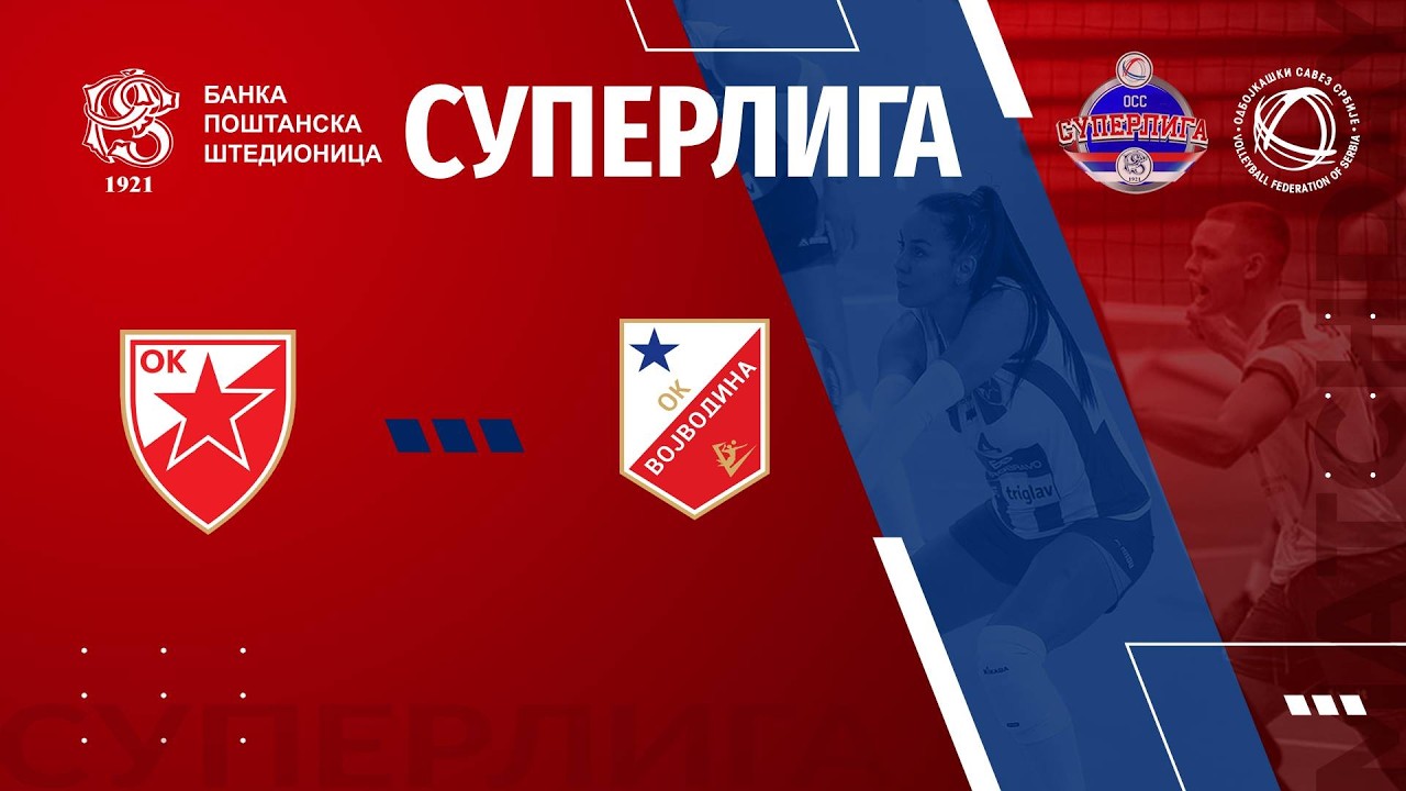 live🔴CRVENA ZVEZDA 🆚VOJDODINA MOZZART /17. KOLO BANKA POŠTANSKA ŠTEDIONICA SUPERLIGE ZA ODBOJKAŠE/