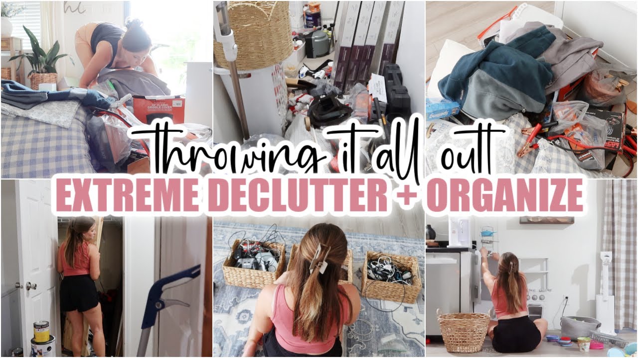 ✨ *overwhelmed* EXTREME DECLUTTER • DEEP CLEAN • ORGANIZE WITH ME // home organization
