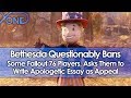Bethesda Questionably Bans Some Fallout 76 Players, Asks Them to Write Apologetic Essay as Appeal