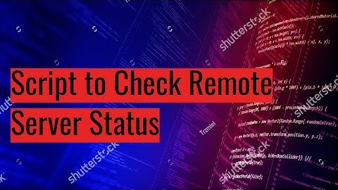 Linux Bash Shell Script to check Remote server #shellscripting #Linux #shell #bash
