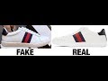 How To Spot Fake Gucci Ace Trainers / Sneakers Real vs Fake Comparison