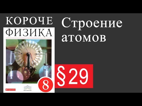 Физика 8 класс. §29 Строение атомов