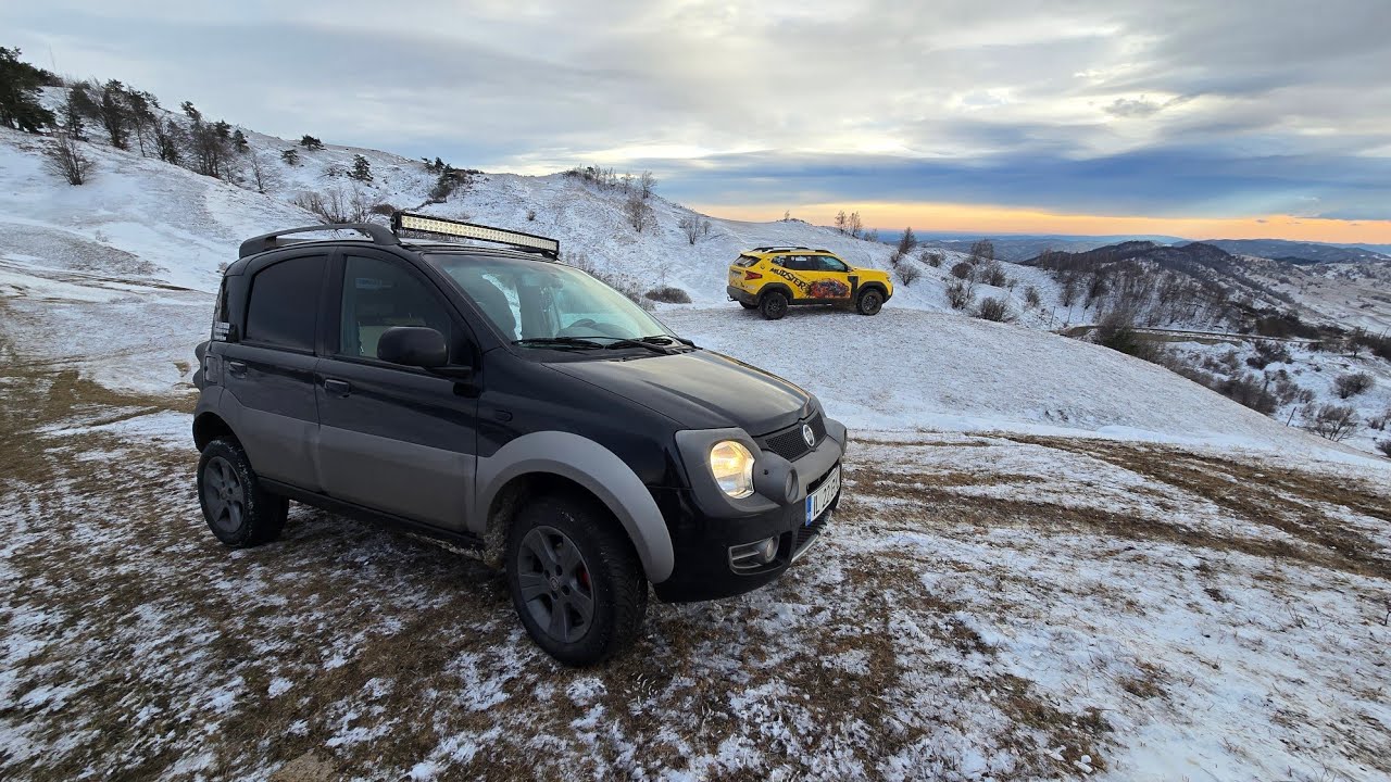 ⛰️Мы нашли снег в Бисоке, округ Бузэу⛰️ Fiat Panda Cross 1.3 и Duster 3 1.2✅️ Мы меняем Duster?👀🧐