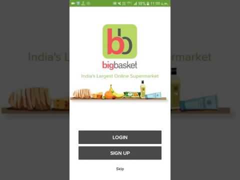 How to download and create account on big basket