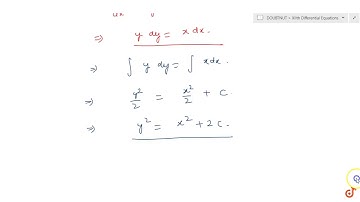 Find the equation of a curve passing through the point `(0, 2)`given that at any point (x, y)
