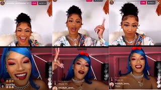 Saweetie and Stefflondon on live together #bestfriends