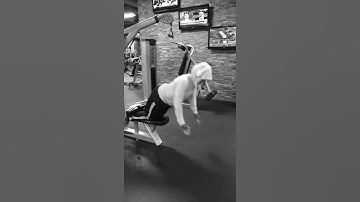 Hamstrings on lat pull down machine