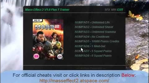 mass effect 2 trainer