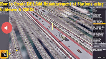 How to Create, Edit, Add Announcement at Stations usingTSRE5 | #MSTSTutorials || FHD 1080p