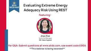 Webinar: Evaluating Extreme Energy Adequacy Risk using REST