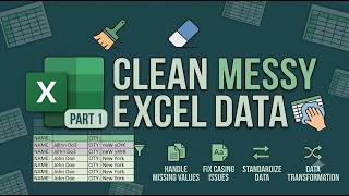 Excel Data Cleaning Tutorial for Beginners | Part 1: Cleaning Raw Data Step-by-Step