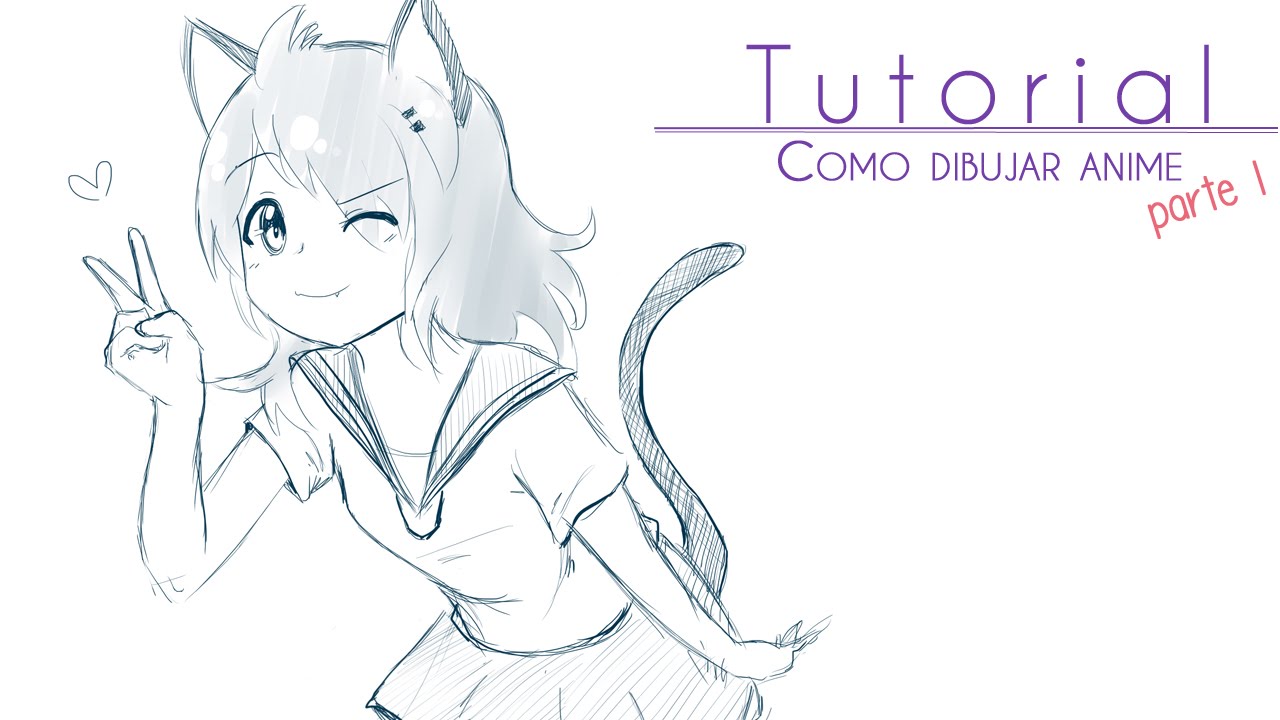 Tutorial ۰•●Como dibujar anime [parte 1] Cuerpo femenino ●•۰, dibujos de Animé, como dibujar Animé paso a paso