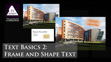 Text Basics 2: Frame and Shape Text (in Affinity Photo)