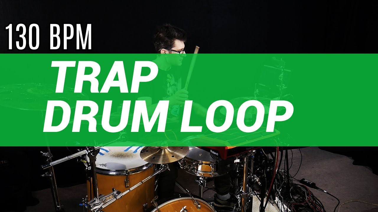 Trap drum loop 130 BPM  The Hybrid Drummer