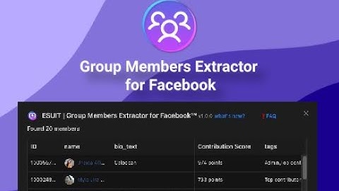Group Members Extractor for Facebook™