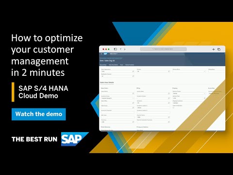 SAP S/4HANA Cloud: Customer Management | Overview Demo