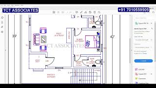 30&#39; x 42’ East facing house 2D floor plan (வடக்கு பார்த்த மணையில் கிழக்கு பார்த்த வீடு வரைபடம் )