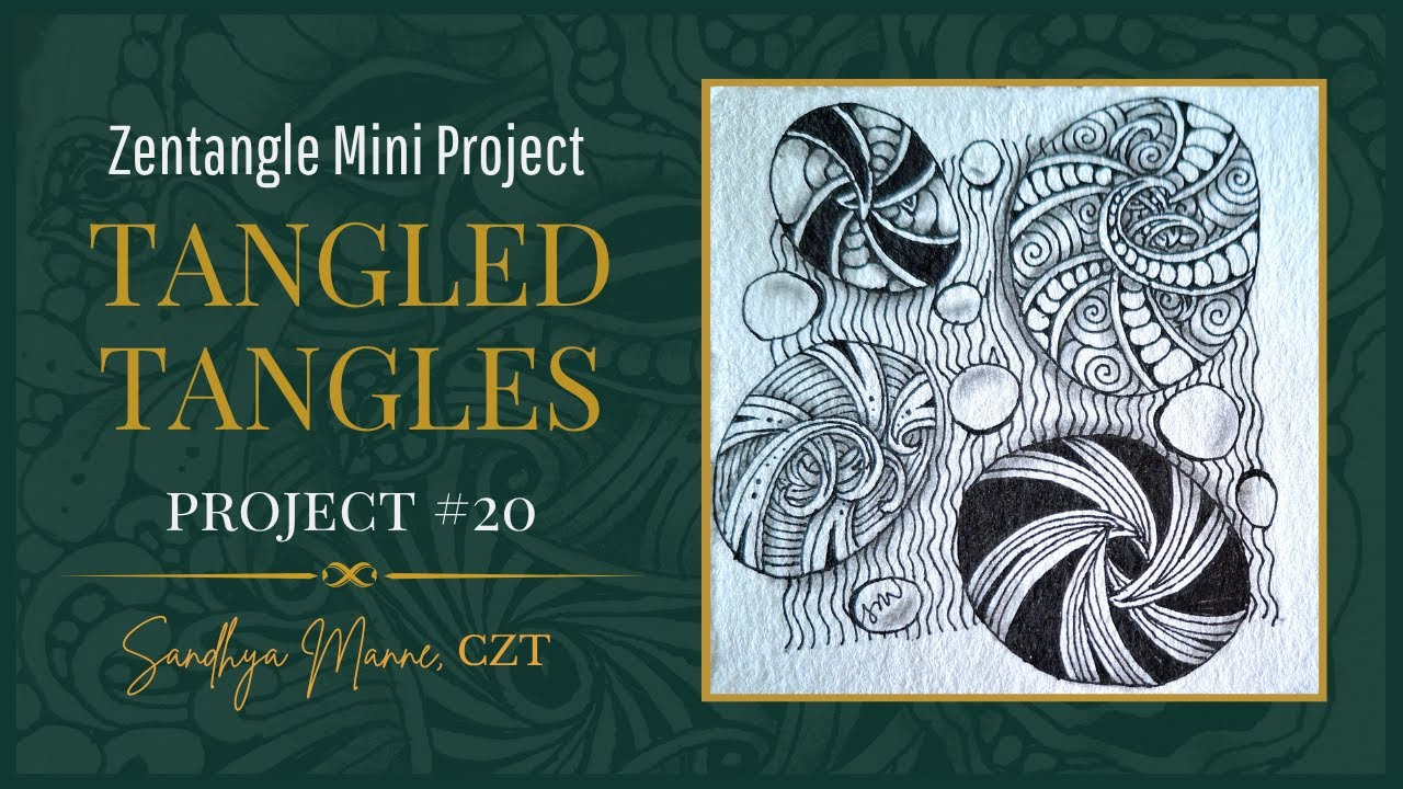Tangled Project A Zentangle® Mini Project, with tangle CIRQUITAL, a tutorial TANGLED ...