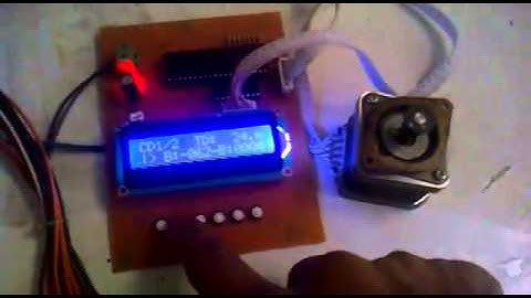 Điều khiển động cơ bước PIC16F877A   LCD