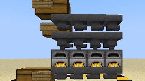 How to make an auto smelter on any server (NO REDSTONE)