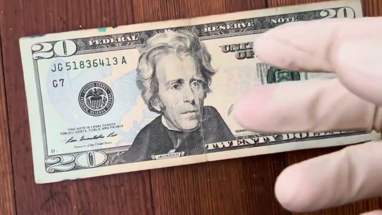 Finding A Series 2009 20 Dollar Bill YouTube Finding A Series 2009 20 Dollar Bill YouTube