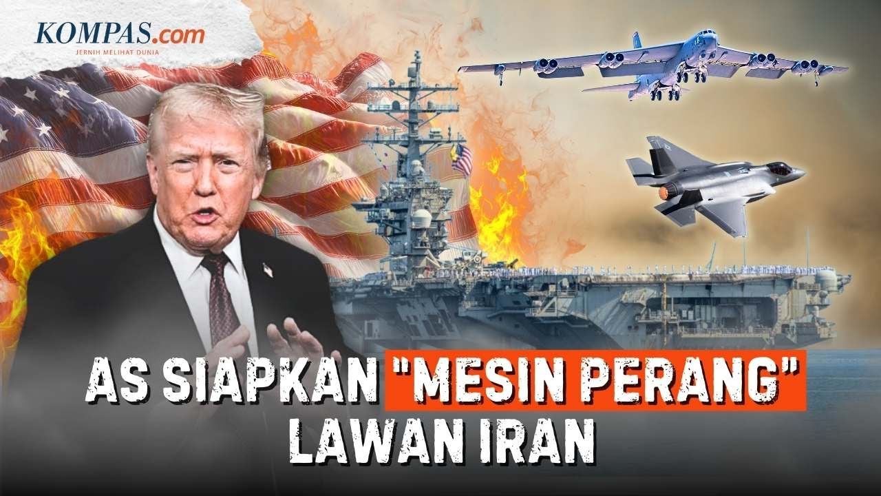 Ancang-ancang Serangan AS ke Iran: F-35, Bomber, dan Kapal Induk Merapat Timteng