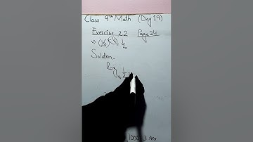 Class 9 Maths l Lecture 19| Ex 2.2 Q1 and 2| Logarithmic form and Exponential form 