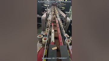Fully automatic folder gluer machine #carton #machine #gluingmachine