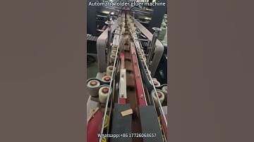 Fully automatic folder gluer machine #carton #machine #gluingmachine