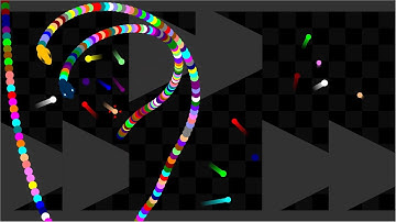 Escape from the Merge Snake - Proliferation Survival Marble Race in Algodoo