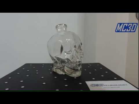3d Scanning Clear Glass Skull Youtube