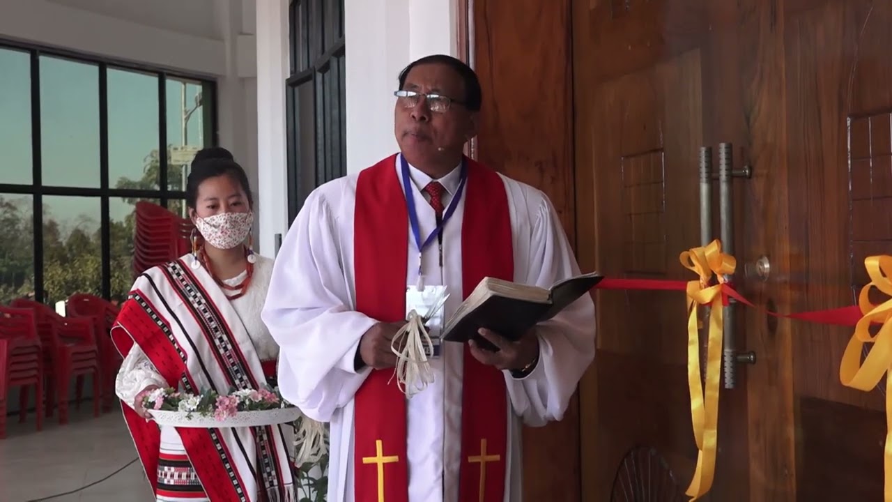 Dedication of new church building Chozuba Village Baptist Church.