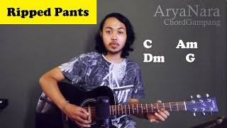 Video voorbeeld van "Chord Gampang (Ripped Pants Spongebob) by Arya Nara (Tutorial Gitar) Untuk Pemula"