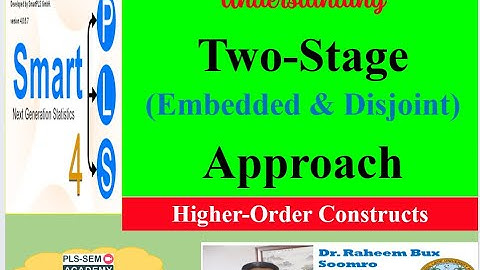 SmartPLS-SEM: Lecture 44 Two-Stage (Embedded and Disjoint) Approach in SmartPLS-4  (اردو زبان میں)
