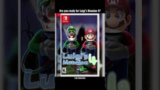 Are you ready for Luigi’s Mansion 4 on the Nintendo Switch ? #shorts