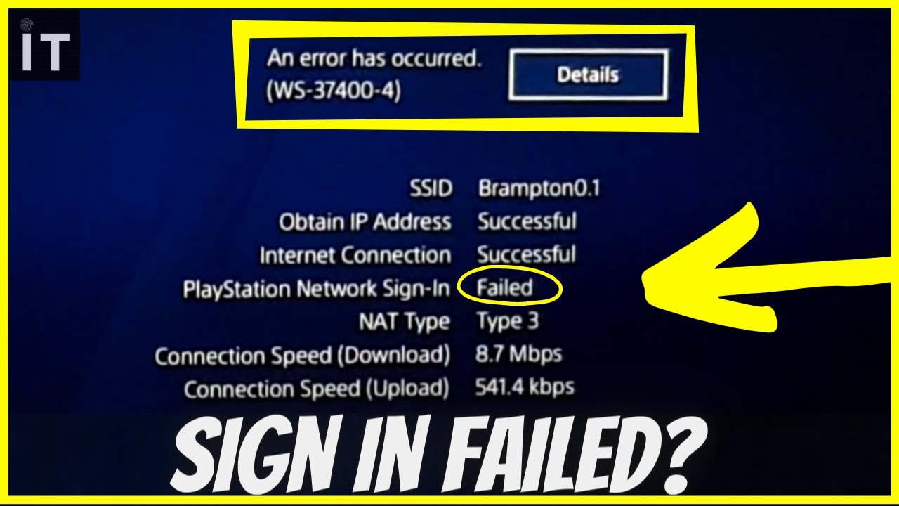 PS4: How to Fix PlayStation Network Sign-In Failed Error Tutorial! (Easy  Method) 2021 