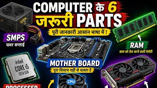 Computer Parts Explained | Motherboard, SMPS, RAM, Processor &amp; CPU Full Guide 🔧💻