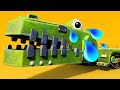 AnimaCars - The CROCODILE ROCK CRUSHER  is scared of the storm - kids cartoons with trucks & animals