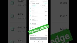 How to pledge holdings in Groww app #pledge