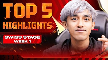 TOP 5 HIGHLIGHTS MÃN NHÃN NHẤT SWISS STAGE - TUẦN 1 | TOP PLAYS #1 | APL 2025